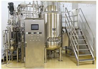 Bioréacteur de laboratoire, Fermenteur, Cuve de réaction avec contrôle automatique, Chauffage électrique, Capacité 100L, Pompe de mélange à turbine, Multi-tension