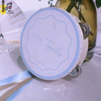 Silk Ribbon Customized Colorful Customized Drum Head Musical Instrument Wooden Party Church Playing Wedding Tambourine Price