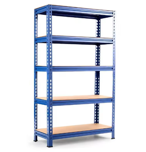Estantería Metálica Azul de 5 Niveles Ajustables con Tablero de Madera, Estructura Principal con Recubrimiento en Polvo, Unidad de Almacenamiento - Product Image 2