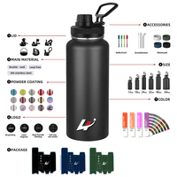 Linhui Portable en acier inoxydable bouillotte 64Oz 32Oz 18Oz 40z capacité gobelet tasses enfants bébés activités de plein air en cours d'exécution