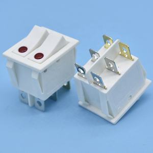 PA66带灯摇臂开关T125 250V 16A 250Vac KDC4灯双极开关认证<span class=keywords><strong>CQC</strong></span> - Product Image 4