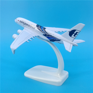 Modèles d'avions en alliage moulé sous pression <span class=keywords><strong>Airbus</strong></span> et Boeing de 14 cm et 16 cm, ornement d'aviation avec base de présentation - Product Image 4