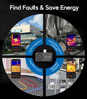 Caméra thermique infrarouge portable de type C Android à résolution améliorée 320*240 pour la réparation de téléphones mobiles