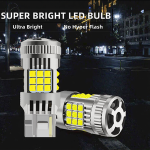 หลอดไฟ LED T20 สีเหลืองอำพัน/เหลือง รุ่น Super Bright 1156 BA15S 36SMD 3030 12V 18W ใช้ได้กับรถยนต์ทั่วไป ไม่มีอาการกระพริบเร็วเกินไป - Product Image 2