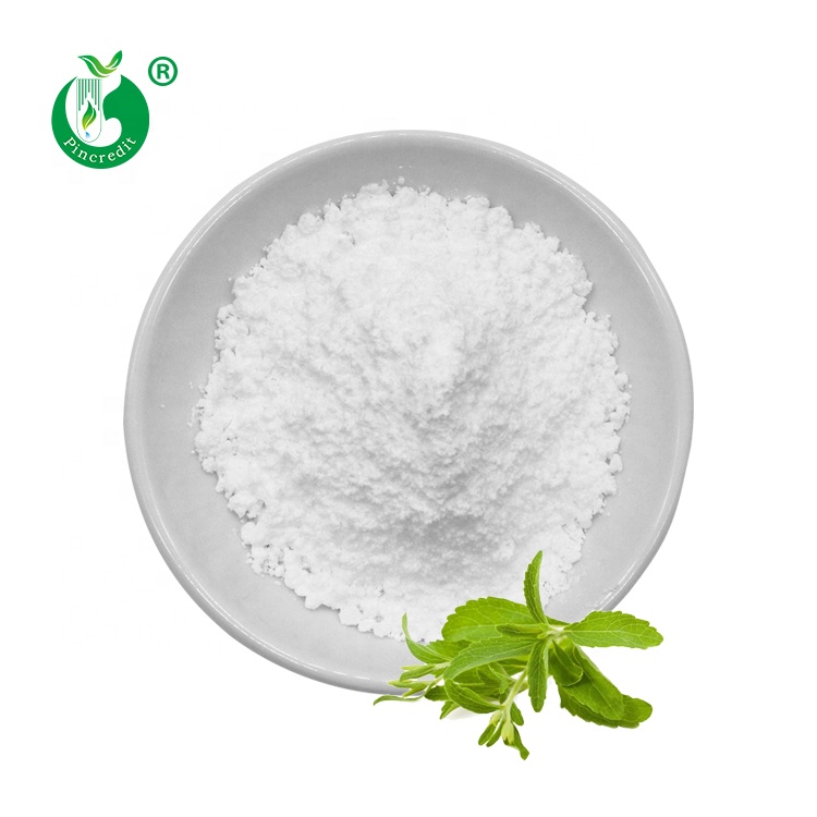 Üretici fiyat organik % 100% saf suda çözünür Stevia yaprağı ekstresi Steviol glikozitler doğal Stevia 98% tatlandırıcılar