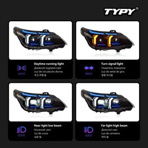 Conjuntos de Faros LED para BMW Serie 5 E60 2003-2010 con Luces de Circulación Diurna de Doble Color y Señales de Giro - Product Image 6