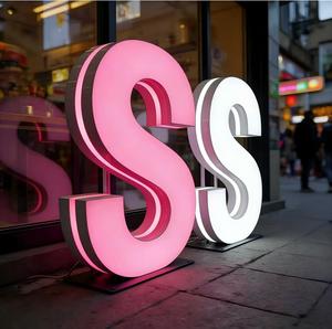 Letrero de Pared 3D Acrílico Iluminado por LED Personalizado, con Iluminación Frontal y Trasera, para Oficina, Publicidad Exterior, Señalización de Estaciones - Product Image 2