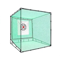 Filet de golf 3x3x3m pour entraînement extérieur, filet de protection pour coup de golf, filet de swing, filet de pratique en nylon et fibre de polyester
