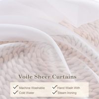Rideau plissé à plis pincés en voile semi-transparent en polyester, neutre, personnalisable, pour hôtel, 100"*H84"