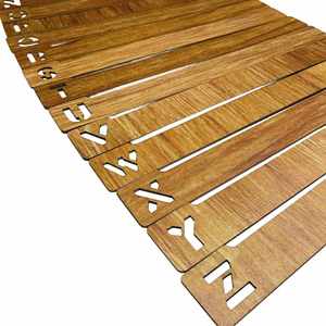 Wooden Vinyl Record Dividers Storage Separator Creative Mini A-Z Arranged 26 Record Shelf Sorting Guide Tabletop for Album CD - Product Image 2
