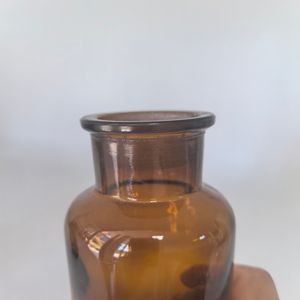 Frascos de cristal de Boticario transparente ámbar de estilo Vintage botellas de reactivo químico vacías con tapón de corcho y superficie serigrafiada - Product Image 6