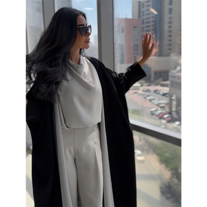 Abaya musulmane pour femmes, double couleur personnalisée, longueur entière, nouveau design, abayas musulmanes pour femmes, abaya réversible musulmane - Product Image 1