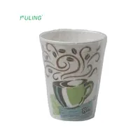 Чашки с логотипом на заказ, Одноразовая чашка для воды, горячая индивидуально обернутая Изолированная бумага, кофейные чашки 16 унций с крышками