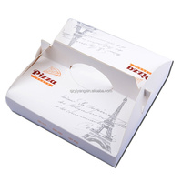 YIYANG – boîtes à Pizza en papier Kraft rond, en carton, avec L, 12, 14, 15, 18 pouces, 35Cm, emballage en carton ondulé pour frites et hamburgers, vente en gros