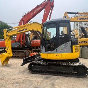 Excavatrice Komatsu PC78US & PC55 d'occasion de haute qualité Mini pelle sur chenilles hydraulique de 7 tonnes avec moteur et pompe en stock - Product Image 1