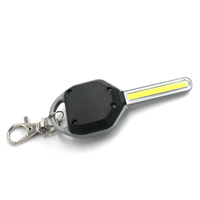 Petite lampe torche LED ABS, mini lampe de poche en forme de clé, porte-clés, lampe torche d'urgence, lampe de camping, lampe de nuit