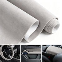 Housse de protection en similicuir suédé de qualité supérieure, durable, colorée, extensible et douce pour la décoration intérieure de voiture