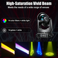 Projecteur à tête mobile 380W 17R Prism King Sharpy Beam, super lumineux, 14 couleurs, Gobo DMX512 pour DJ, fêtes, mariages, concerts, éclairage de scène