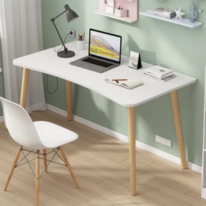 Bureau d'ordinateur facile à assembler, en bois, élégant, pour l'étude, la chambre à coucher, le salon, le comptoir, le poste de travail pour PC, le support de couture - Product Image 1