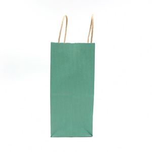 Custom Printing Gift Shopping Teal Kraft Paper Bag for Kids - Product Image 4