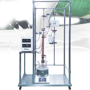 TOPTION New design Glass fractionating column Fractional Molecular Distillation