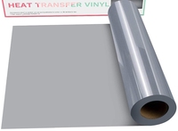 Vinilo reflectante de transferencia de calor gris elástico ligero adecuado para corte de plotter diseños personalizados para ropa