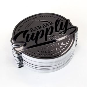 Pegatina Personalizada con Logotipo, Vinilo Impermeable, Recorte a Troquel, Barnizado UV 3D con Relieve Brillante, para Negocios - Product Image 3