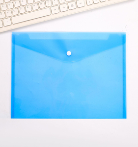 Hot Sales <strong>Custom</strong> Logo <strong>Plastic</strong> Pocket Wallets School <strong>Folder</strong> A4 Clear PP Envelope <strong>File</strong> <strong>Document</strong> Bag With Button <strong>Folders</strong> - Product Image 4