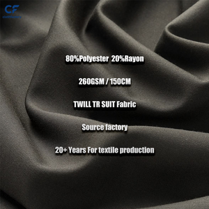 Tissu en charmeuse tissé TR 80/20 20*20 91*75 260G/M, écologique, pour costume Thobe arabe, pour garçons et hommes, en polyester du Guangdong - Product Image 2