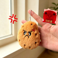 Porte-clés patate amusant en peluche, adorable poupée patate, petit accessoire de sac à dos, vente en gros