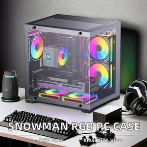 Toz geçirmez orta kule RGB hayranları oyun PC durumda soğutma sistemi ile Premium bilgisayar kasası oyuncular için - Product Image 3