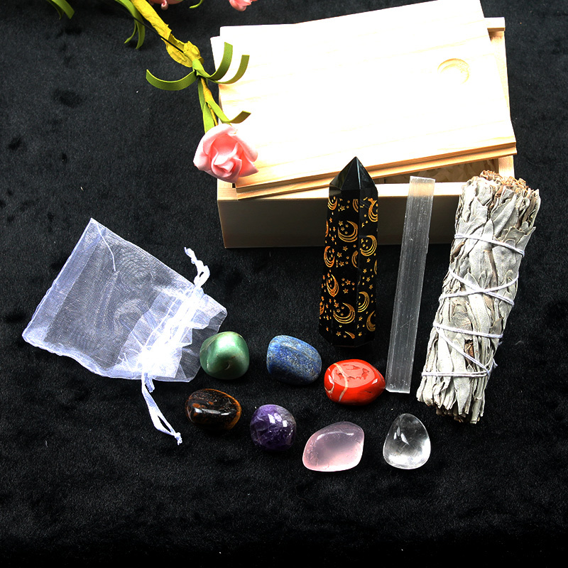 Bulk Wholesale Polished Seven Chakra Crystal