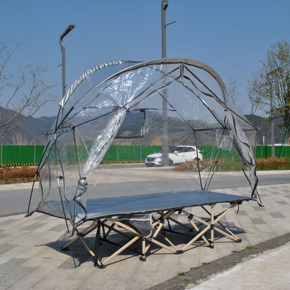 Transparent ground tent (excluding camp bed)
