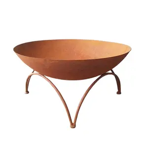 China suppliers corten steel outdoor wood burning fire pit
