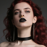 Evorte Nouveau Piercing de Septum Élégant en Acier Inoxydable Plaqué Or, Anneau de Nez Clicker, Boucles d'Oreilles Daith Helix Cartilage pour Femme, Cadeau