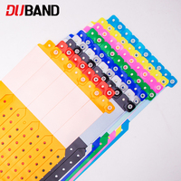 Bracelets d'identification médicale en PVC souple pour patients, étanches, réglables avec fermeture sécurisée