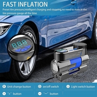 Wireless Air Pump Efficient 12V Tyre Inflator with Large Display for Quick Inflation of Tires and Balls Car Motorcycle Bike