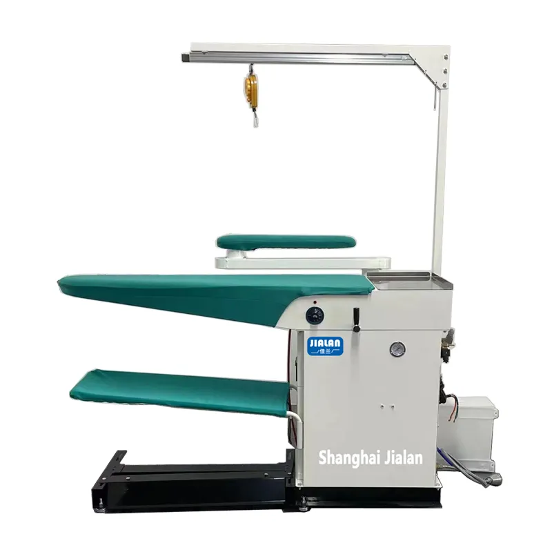Bridge type ironing table ironing clothes with generator, table top suction belt, fluorescent lamp ironing table