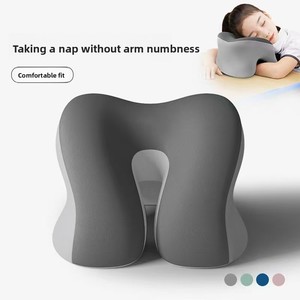 Oreiller de sieste <span class=keywords><strong>en</strong></span> soie de lait pour bureau, salle de classe, étudiants, pause déjeuner, utilisation sur table, enfants et positions allongées - Product Image 3