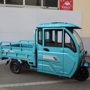 Triciclo eléctrico cerrado, camión de escalada, productos de tracción con carga de cobertizo, triciclo de carga doméstico agrícola de alta potencia - Product Image 5