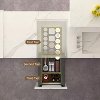 Unités coulissantes à fermeture amortie en alliage d'aluminium, organiseur sous armoire, tiroir de rangement pour couverts, panier coulissant multifonction pour cuisine
