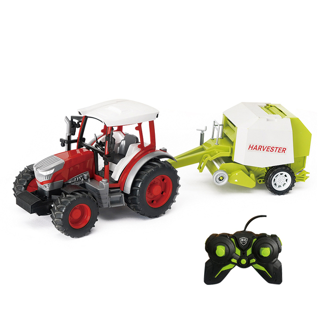 Newest 4CH Farm Big Truck Electric Tractor Remote Control Rc Toy with Light