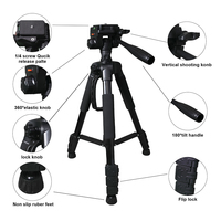 Trépied professionnel pliable en fer Zomei pour appareil photo reflex numérique, téléphone portable et tablette, capacité de charge de 3 kg