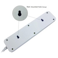 Keamanan tahan lama UK standar 3 Pin Plug ekstensi listrik Lead 4 outlet kabel daya