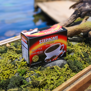 Steppa Cafe ผงกาแฟสำเร็จรูปรสขมปราศจากน้ำตาล2กรัม x 15กล่องกล่องเวียดนามขายส่ง - Product Image 3