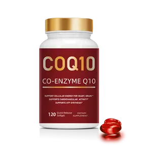 स्वास्थ्य पूरक Coenzyme Q10 softgel 98% CoQ10 पाउडर कैप्सूल