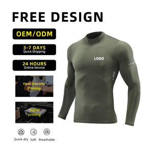 Maglie a Compressione da Uomo di Alta Qualità ad Asciugatura Rapida Abbigliamento Sportivo da Corsa Jogging Allenamento <span class=keywords><strong>Palestra</strong></span> Fitness a Maniche Lunghe - Product Image 4