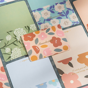 Cartes de vœux vintage à motifs floraux aquarelle avec enveloppe, cartes de remerciement vierges pour les fêtes, les anniversaires et les affaires - Product Image 2