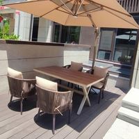 Juego de sillas de comedor al aire libre de ratán minimalista moderno y contemporáneo para jardín, Parque y camping, comedor, material metálico al por mayor