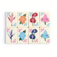 Tuiles de Mahjong Personnalisées - Ensemble Plage de Paradis - En Stock - Mahjong Tropical Hawaïen Américain - Jeu de Société - Cadeau - Fournisseur OEM ODM